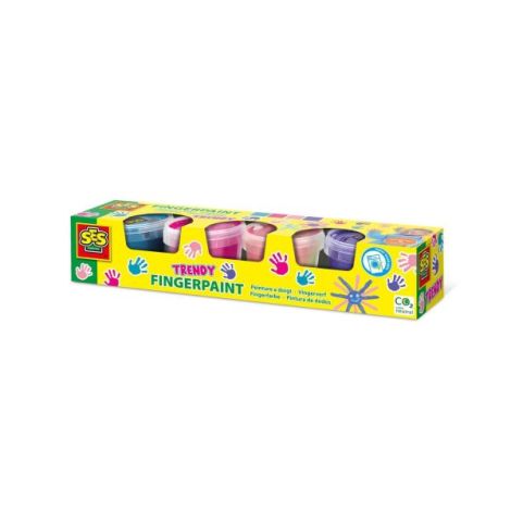 Set acuarele pentru degete, culori trendy (4 x 110ml) - imagine 6